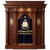 Premium Handcrafted Aron Kodesh Traditional Synagogue Holy Ark Exquisite Wood Torah Cabinet Manufacturer Quality