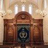 Exquisite Hand-Carved Wooden Aron Kodesh - Premium Synagogue Holy Ark by Expert Furniture Manufacturer