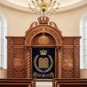 Luxury Handcrafted Aron Kodesh Synagogue Holy Ark, Premium Wood Pulpit Furniture by Leading Manufacturer & Supplier