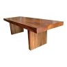 Mulyoharjo Furniture Monkey Pod Slab Dining Table 1449