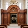 Exquisite Hand-Carved Aron Kodesh Premium Solid Wood Synagogue Ark by Leading Furniture Manufacturer