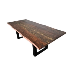 Mulyoharjo Furniture Trembesi Wood Slab Dining Table 1455