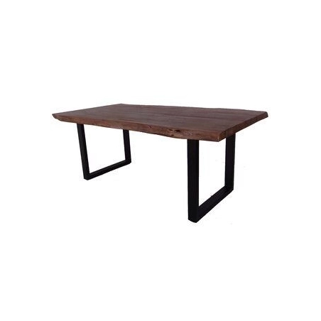 Mulyoharjo Furniture Monkey Pod Wood Slab Dining Table 1456