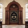 Grand Hand-Carved Aron Kodesh, Premium Synagogue Ark, Exquisite Woodcraft by Leading Manufacturer & Supplier