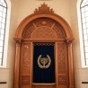 Hand-Carved Solid Wood Aron Kodesh, Premium Synagogue Holy Ark, Expertly Crafted by Leading Furniture Manufacturer