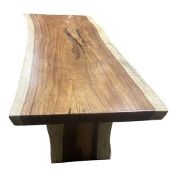 Mulyoharjo Furniture Suar Slab Dining Table 1462