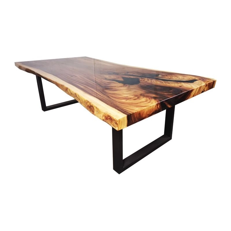 Mulyoharjo Furniture Trembesi Wood Slab Dining Table 1463 Mulyoharjo Furniture Trembesi Wood Slab Dining Table 1463