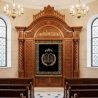 Master Crafted Wooden Aron Kodesh, Premium Synagogue Holy Ark Furniture, Exquisite Hand-Carved Sacred Ark by Expert Artisans