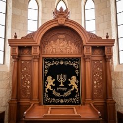 Premium Hand-Carved Aron Kodesh Holy Ark Expert Synagogue Furniture Manufacturing & Supplier Quality Timeless Sacred Woodwork