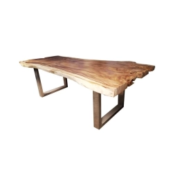 Mulyoharjo Furniture Trembesi Wood Slab Dining Table 1466