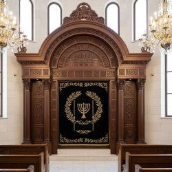Premier Manufacturer Hand-Carved Aron Kodesh, Luxury Synagogue Furniture, Superior Hardwood Craftsmanship