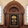 Masterfully Handcrafted Aron Kodesh, Ornate Solid Wood Synagogue Ark, Premium Quality Religious Furniture by Expert Artisans