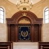 Exquisite Handcrafted Solid Wood Aron Kodesh Ornate Synagogue Ark with Jerusalem Relief Premium Manufacturer Quality