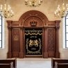Exquisite Hand-Carved Solid Wood Aron Kodesh, Traditional Synagogue Holy Ark, Premium Manufacturer Quality