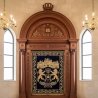 Exquisite Handcrafted Aron Kodesh Synagogue Ark, Jerusalem & Lion Motif, Premium Manufacturer Quality Furniture