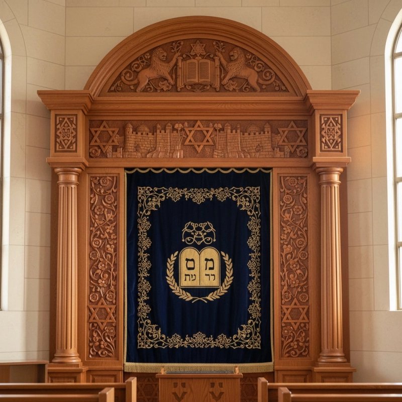 Mastercrafted Hardwood Aron Kodesh Premium Synagogue Ark Bespoke Sanctuary Furniture by Expert Manufacturers & Suppliers Mastercrafted Hardwood Aron Kodesh Premium Synagogue Ark Bespoke Sanctuary Furniture by Expert Manufacturers & Suppliers