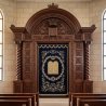 Exquisite Handcrafted Aron Kodesh Holy Ark for Synagogue, Ornate Hardwood Shul Furniture by Leading Manufacturer