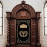 Regal Hand-Carved Aron Kodesh, Synagogue Holy Ark, Premium Quality by Esteemed Furniture Manufacturer
