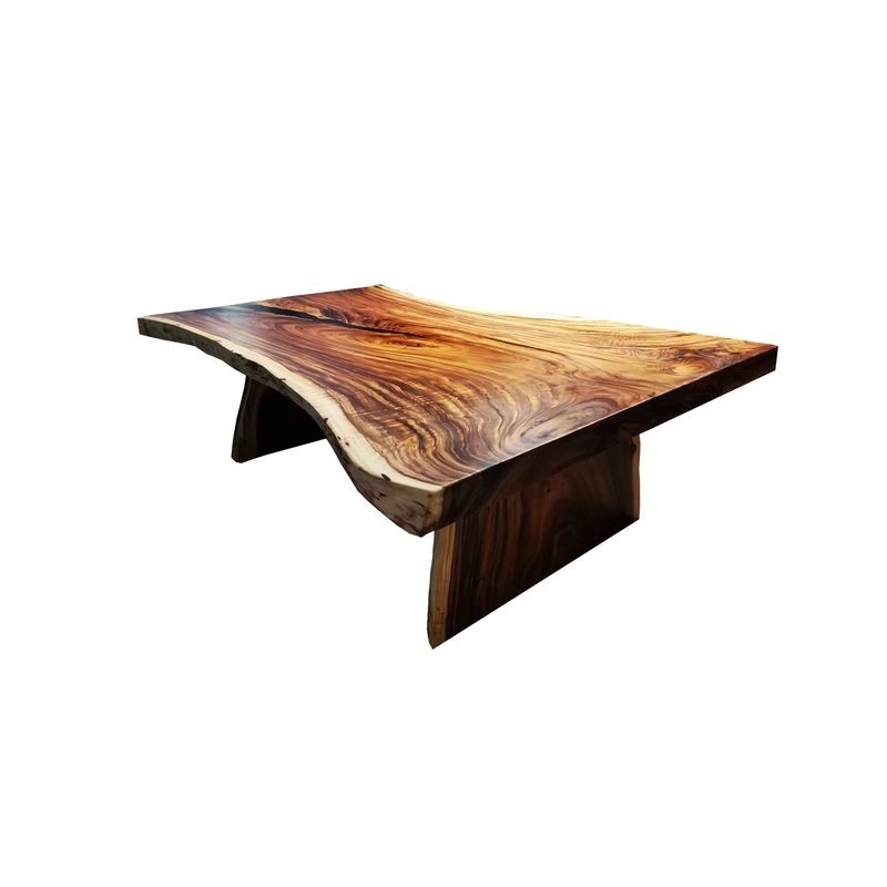 Mulyoharjo Furniture Straight Natural Slab Dining Table 1481 Mulyoharjo Furniture Straight Natural Slab Dining Table 1481