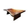 Mulyoharjo Furniture Straight Natural Slab Dining Table 1481