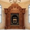 Premium Hand-Carved Solid Wood Aron Kodesh Synagogue Ark by Leading Manufacturer, Exquisite Craftsmanship for Sacred Spaces