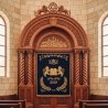 Masterfully Crafted Wooden Aron Kodesh, Premium Synagogue Holy Ark by Leading Furniture Manufacturer, Timeless Sacred Design