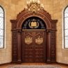 Exquisite Carved Wooden Aron Kodesh for Synagogue - Premium Quality Sanctuary Furniture by [Manufacturer Name]