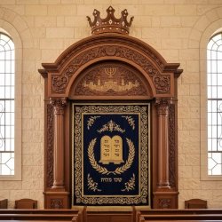 Exquisite Handcrafted Aron Kodesh Holy Ark Premium Solid Wood Synagogue Furniture Supplier & Manufacturer