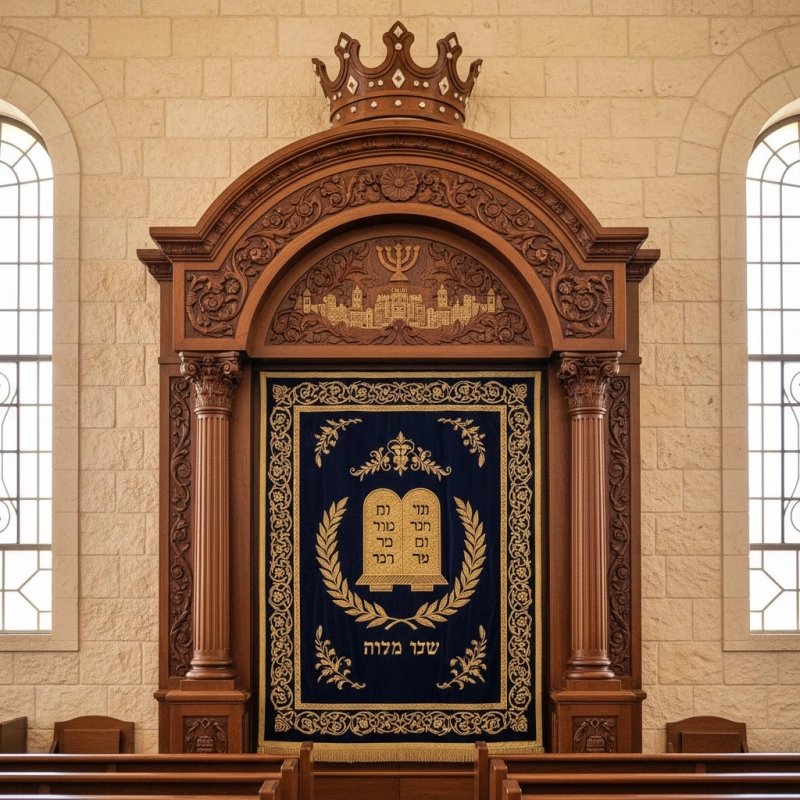 Exquisite Handcrafted Aron Kodesh Holy Ark Premium Solid Wood Synagogue Furniture Supplier & Manufacturer Exquisite Handcrafted Aron Kodesh Holy Ark Premium Solid Wood Synagogue Furniture Supplier & Manufacturer