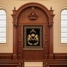Exquisite Hand-Carved Aron Kodesh, Premium Wood Torah Ark for Synagogues, Manufacturer Quality