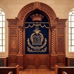 Grand Solid Wood Aron Kodesh Holy Ark for Synagogues - Premium Manufacturer & Supplier Crafted Quality