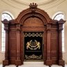 Exquisite Hand-Carved Hardwood Aron Kodesh - Premium Synagogue Holy Ark Furniture by Trusted Manufacturer