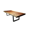 Mulyoharjo Furniture Monkey Pod Wood Slab Dining Table 1490