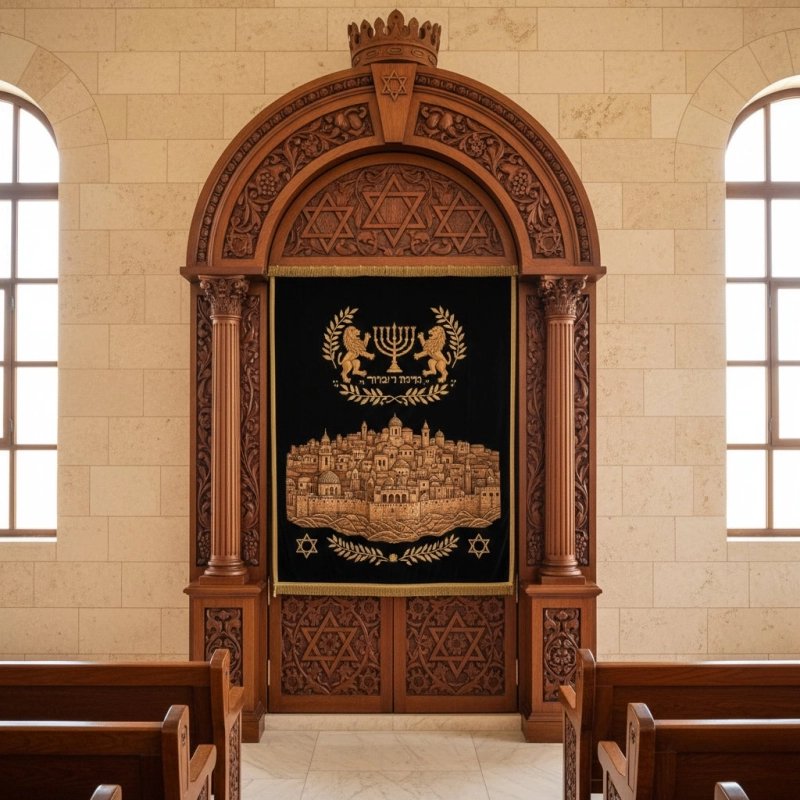 Luxury Synagogue Aron Kodesh Holy Ark - Ornate Hand-Carved Wood, Supplier-Direct Quality Religious Furniture Luxury Synagogue Aron Kodesh Holy Ark - Ornate Hand-Carved Wood, Supplier-Direct Quality Religious Furniture