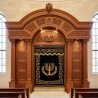 Exquisite Hand-Carved Aron Kodesh, Premium Solid Hardwood Holy Ark by Leading Furniture Manufacturer & Supplier