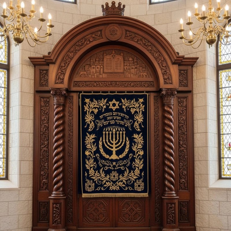 Premium Handcrafted Wooden Aron Kodesh, Synagogue Holy Ark Manufacturer & Supplier, Ornate Classical Jewish Sanctuary Furniture Premium Handcrafted Wooden Aron Kodesh, Synagogue Holy Ark Manufacturer & Supplier, Ornate Classical Jewish Sanctuary Furniture