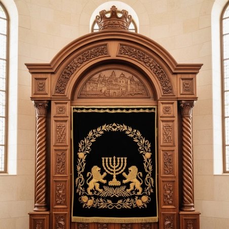 Exquisite Handcrafted Aron Kodesh Synagogue Ark - Premium Manufacturer & Supplier of Timeless Judaica Furniture