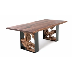 Mulyoharjo Furniture Acacia Slab Dining Table 1495