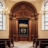 Exquisite Hand-Carved Aron Kodesh by Premier Furniture Manufacturer, Traditional Solid Wood Synagogue Ark, Supreme Craftsmanship