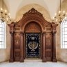 Handcrafted Solid Wood Aron Kodesh Synagogue Ark - Premium Manufacturer Quality by [Your Company Name]
