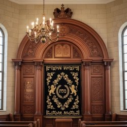 Mastercrafted Aron Kodesh Premium Hand-Carved Synagogue Furniture Enduring Judaica Holy Ark Expert Woodwork Supplier