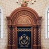Exquisite Handcrafted Hardwood Aron Kodesh - Premium Synagogue Torah Ark by Master Furniture Manufacturers