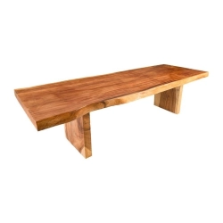 Mulyoharjo Furniture Monkey Pod Slab Dining Table 1502