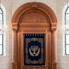 Exquisite Hand-Carved Solid Wood Aron Kodesh Premier Synagogue Furniture Artisanal Shul Ark for Sacred Spaces