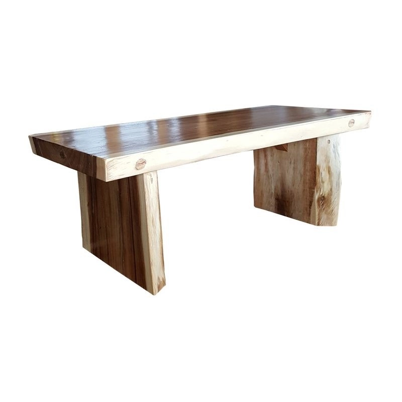 Mulyoharjo Furniture Straight Natural Slab Dining Table 1504 Mulyoharjo Furniture Straight Natural Slab Dining Table 1504