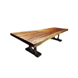 Mulyoharjo Furniture Wooden Slab Dining Table 1506