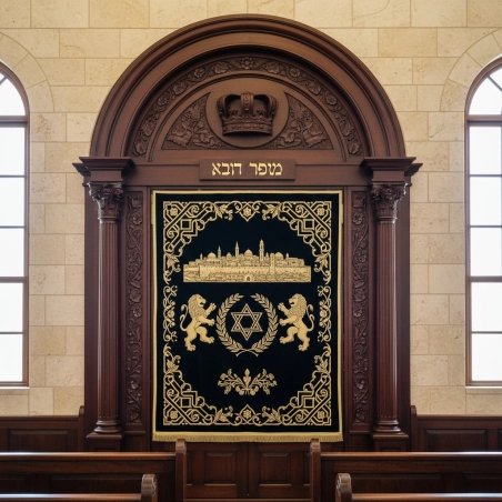 Exquisite Handcrafted Aron Kodesh Premium Hardwood Synagogue Ark Furniture Manufacturer & Supplier of Sacred Jewish Furniture