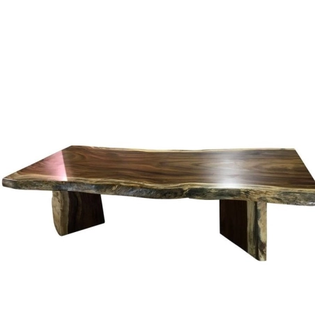 Mulyoharjo Furniture Natural Wood Slab Dining Table 1511