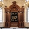 Exquisite Hand-Carved Aron Kodesh Premium Synagogue Furniture by Master Craftsmen Superior Quality Solid Wood Construction