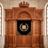 Exquisite Hand-Carved Wooden Aron Kodesh Synagogue Sanctuary Furniture, Premium Manufacturer Quality Aron Hakodesh